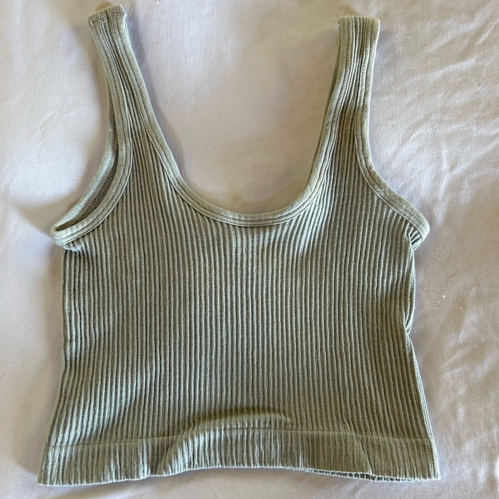 Out From Under for Urban Outfitters green crop top